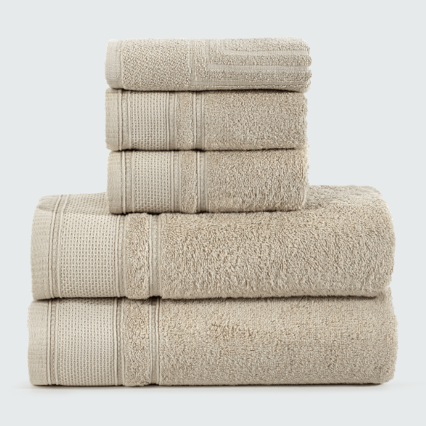 Jogo de Toalhas Gigante + Rosto + Piso Oasis 5 Peças